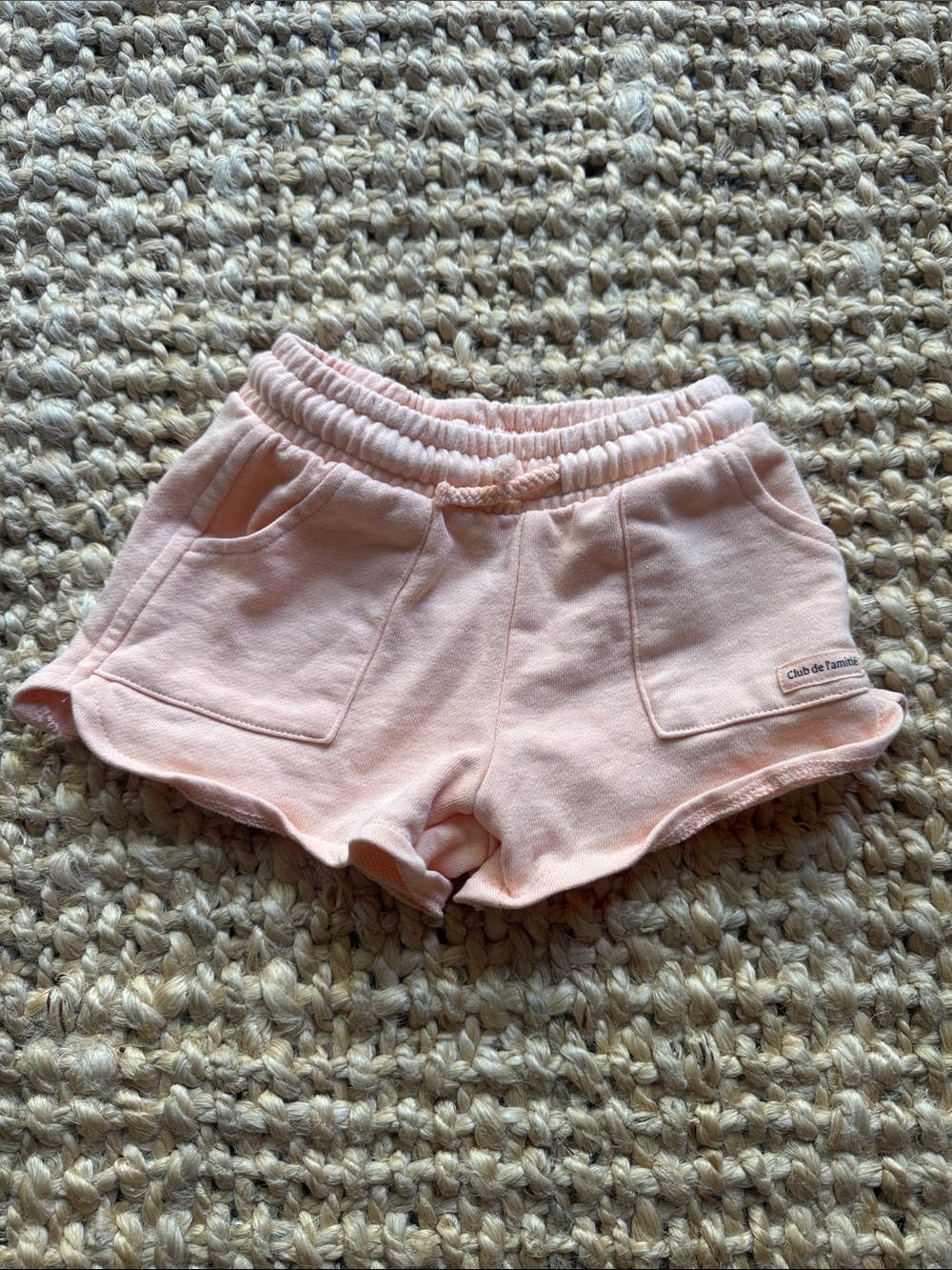 Zara Light Pink Girls' Soft Shorts